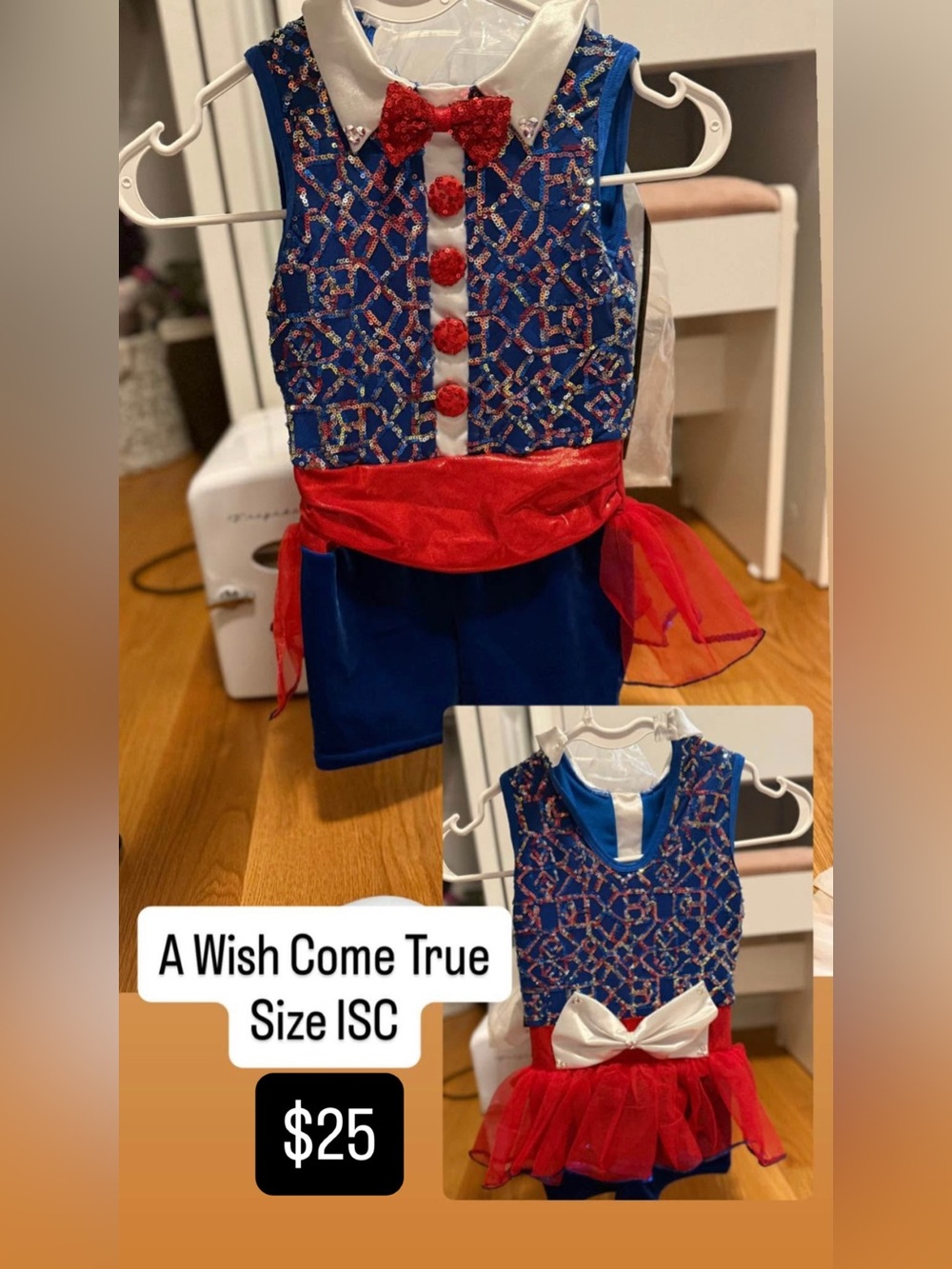Blue and Red Kids Costume Dress - Size ISC